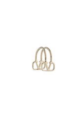 Valentino V Logo Brass Lip Ring