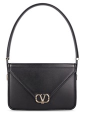 Valentino V Logo Leather Shoulder Bag