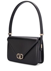 Valentino V Logo Leather Shoulder Bag