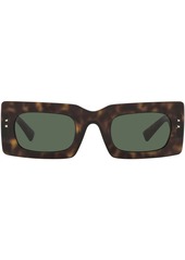 Valentino V-logo rectangle frame sunglasses