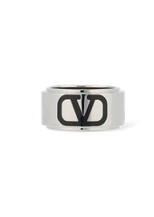 Valentino V Logo Signature Band Ring
