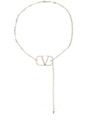 Valentino V Logo Signature Chain Belt