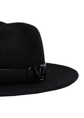 Valentino V Logo Signature Fedora Hat