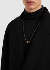 Valentino V Logo Signature Long Necklace