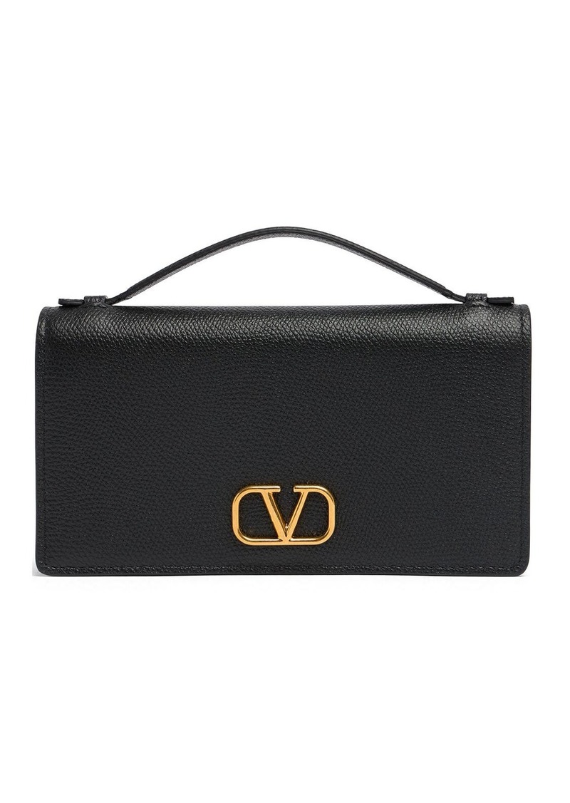 Valentino V Logo Signature Wallet W/chain