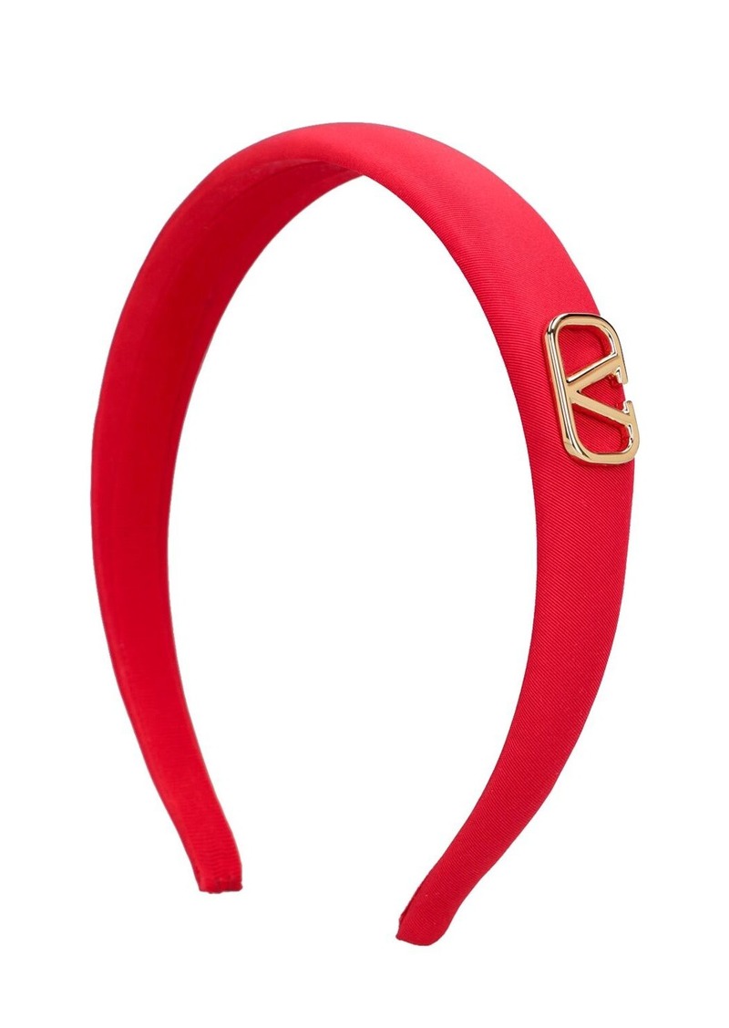 Valentino V Logo Silk Headband