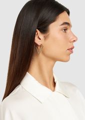 Valentino V Signature Crystal Huggie Earrings