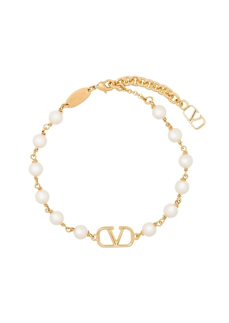 Valentino VLogo Signature pearl bracelet