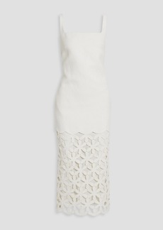 Valentino Garavani - Cutout hemp midi dress - White - IT 40