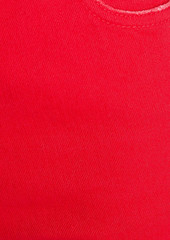 Valentino Garavani - Cutout high-rise slim-leg jeans - Red - 24