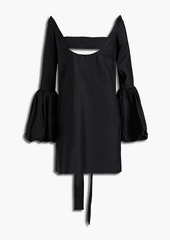 Valentino Garavani - Cutout wool and silk-blend crepe mini dress - Black - IT 40