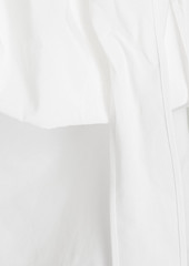 Valentino Garavani - Gathered cotton-blend taffeta top - White - IT 36