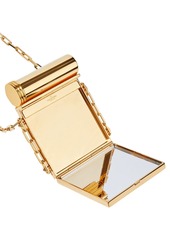 Valentino Garavani - Gold-tone enamel compact mirror - Metallic - OneSize