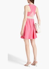Valentino Garavani - Lace-paneled silk mini dress - Pink - IT 38