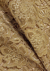 Valentino Garavani - Metallic guipure lace gown - Brown - IT 40