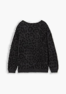 Valentino Garavani - Off-the-shoulder mohair-blend jacquard-knit sweater - Gray - S