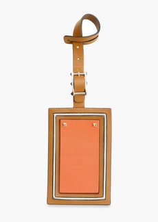 Valentino Garavani - Studded leather luggage tag - Brown - OneSize