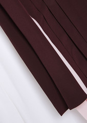 Valentino Garavani - Tie-neck silk crepe de chine blouse - Burgundy - IT 42
