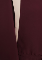 Valentino Garavani - Two-tone silk-crepe dress - Burgundy - IT 38
