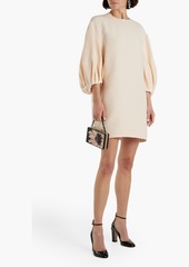 Valentino Garavani - Wool and silk-blend crepe mini dress - Neutral - IT 44