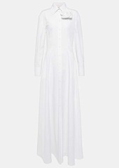 Valentino Appliqué cotton poplin gown