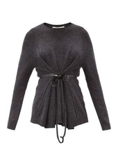 Valentino Belted wool-blend sweater