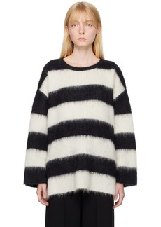 Valentino Black & Off-White Oversized Sweater