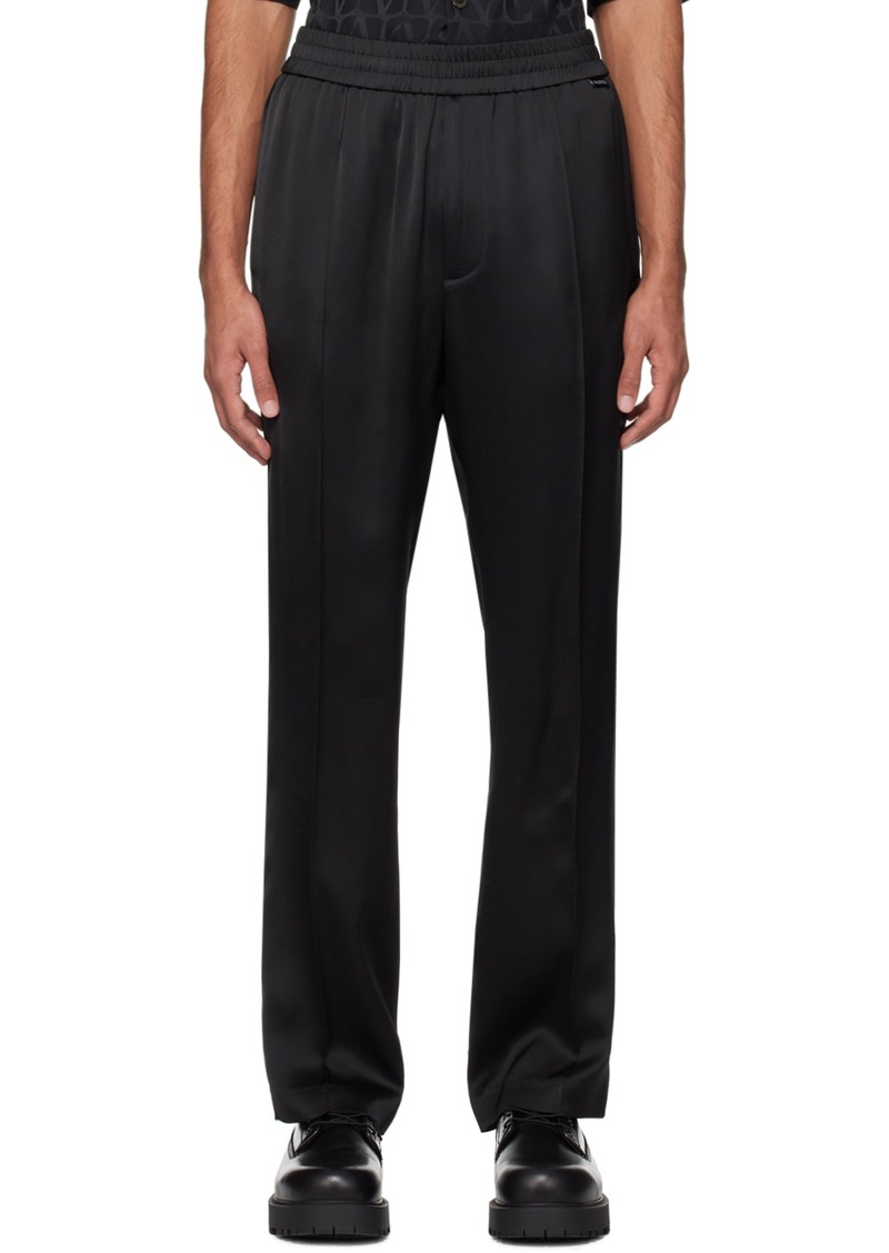 Valentino Black Elasticized Trousers