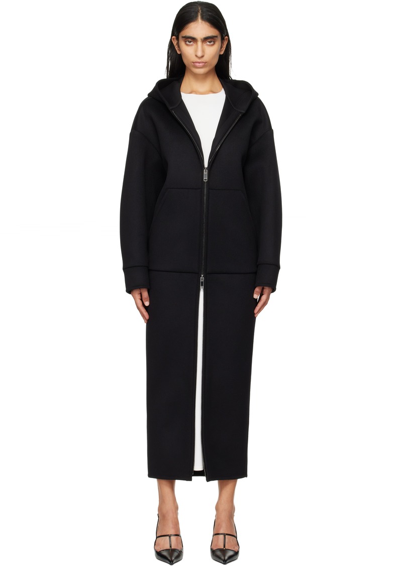 Valentino Black Hoodie Maxi Dress