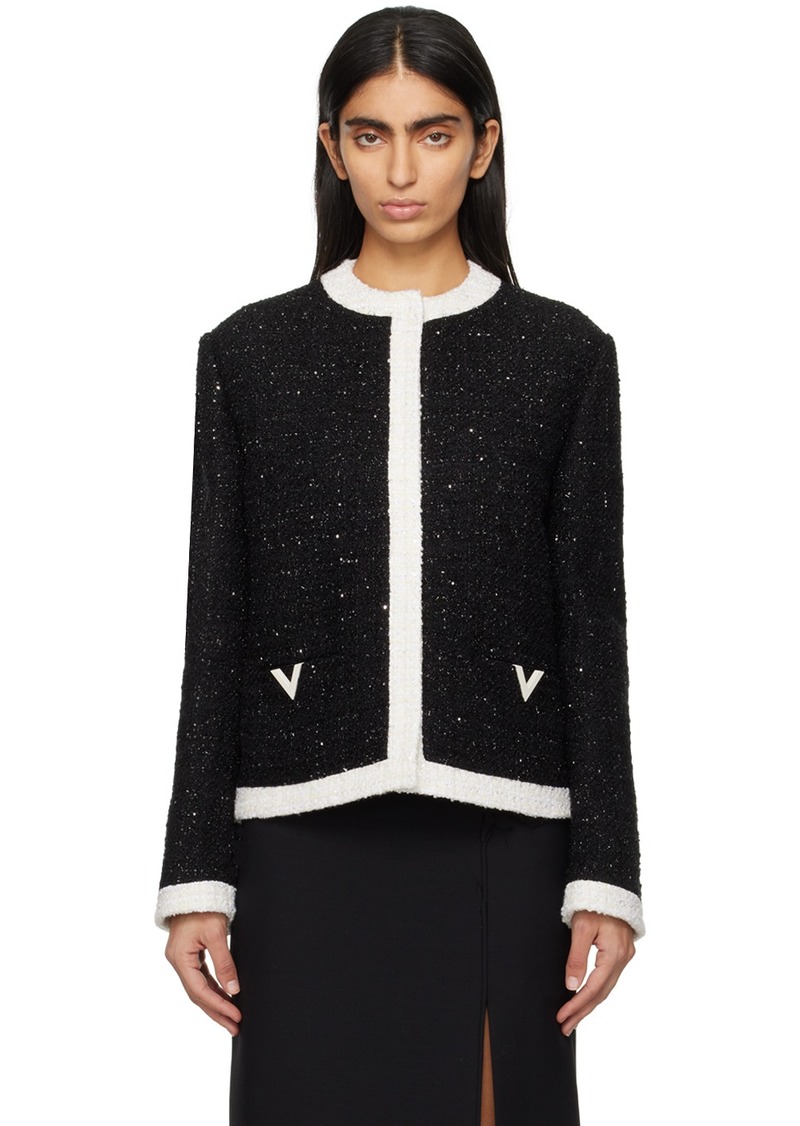 Valentino Black Metallic Jacket