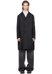Valentino Black Notched Lapel Coat