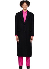 Valentino Black Single-Breasted Coat
