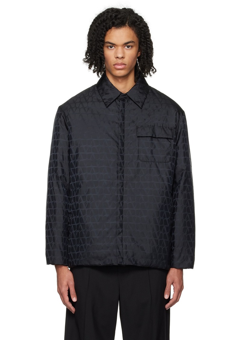 Valentino Black Toile Iconographe Reversible Shirt