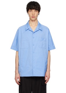 Valentino Blue Paneled Shirt