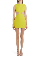 Valentino Garavani Bow Cutout Crepe Couture Minidress