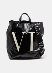 Valentino Coated Canvas Vltn Shopper Tote