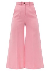 Valentino Wool-blend Crepe Couture wide-leg trousers