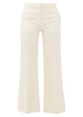 Valentino High-rise wool-blend flared trousers