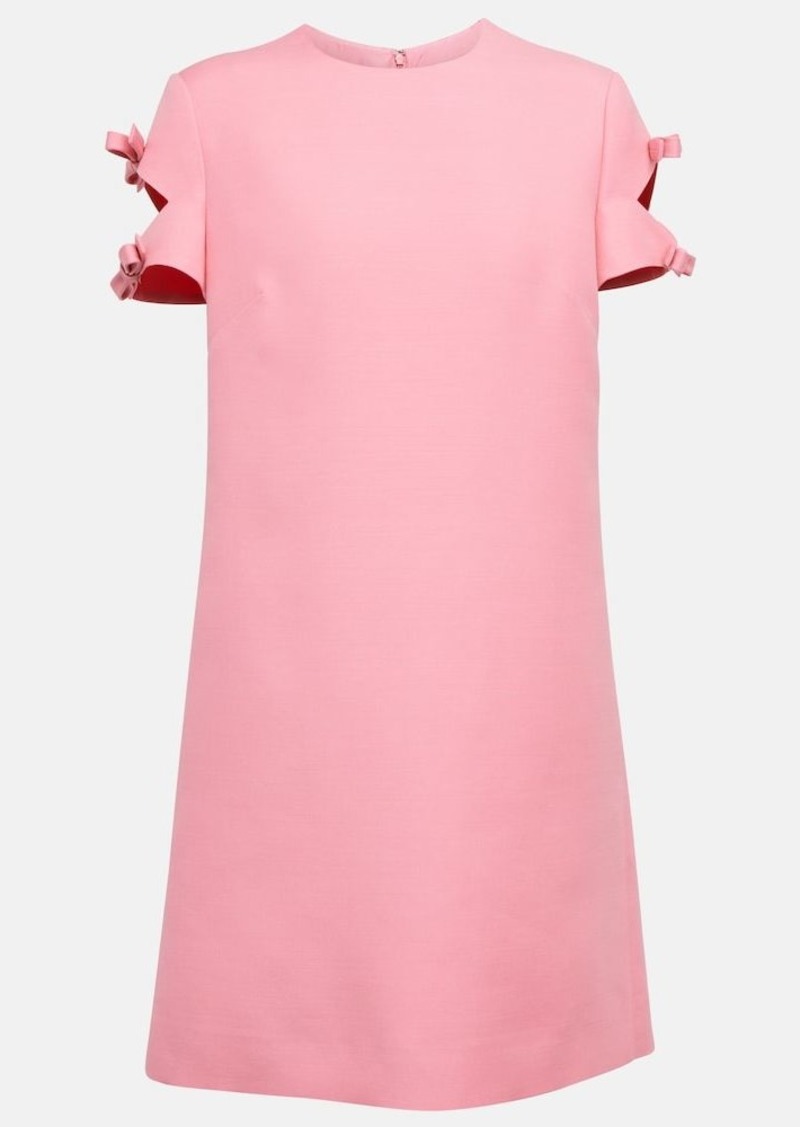 Valentino Crêpe Couture bow-embellished minidress