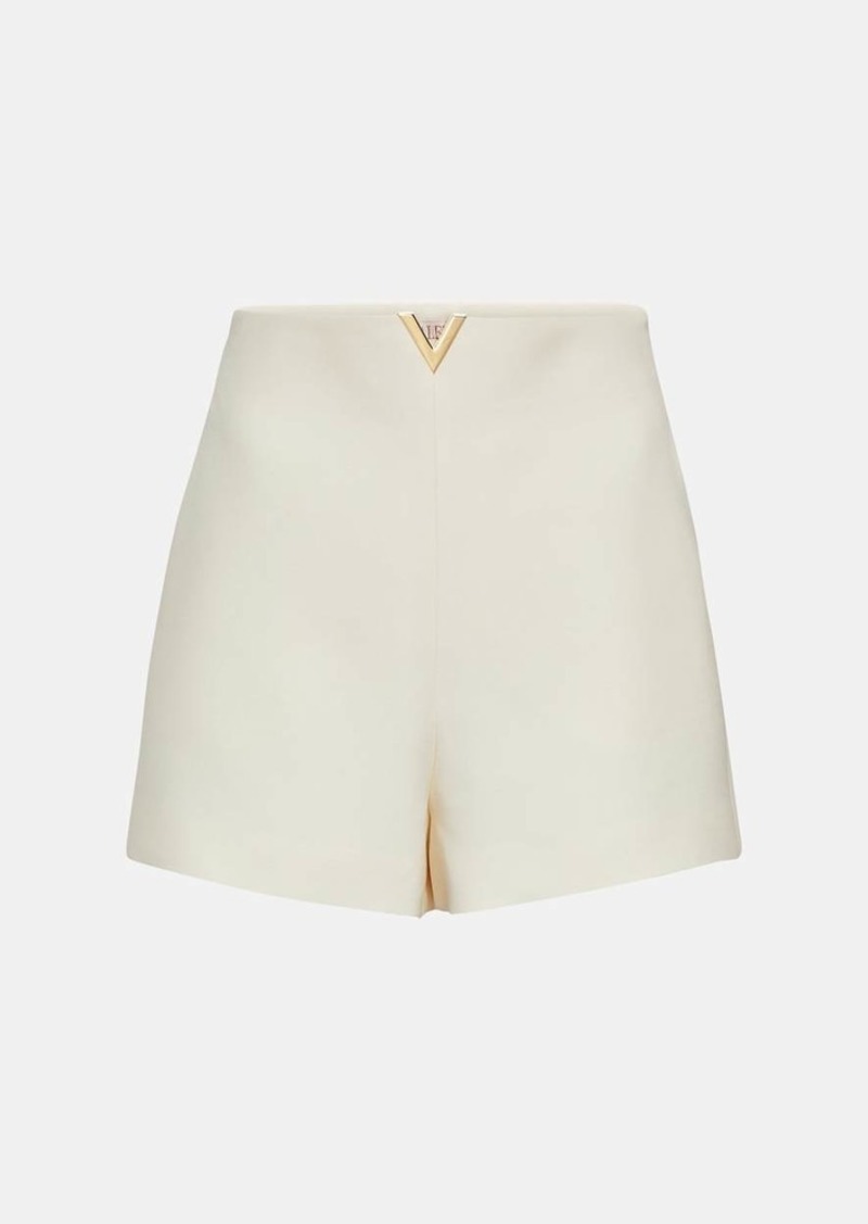 Valentino Crêpe Couture high-rise shorts