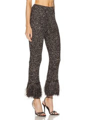 Valentino Embroidered Blend Feather Pant