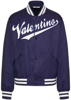 VALENTINO Embroidered logo bomber jacket