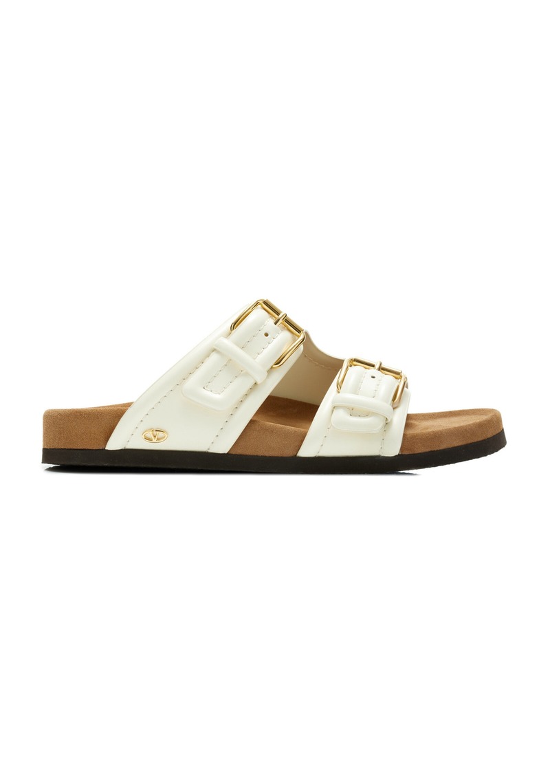 Valentino Garavani - Anywear Leather Slide Sandals - Ivory - IT 37.5 - Moda Operandi