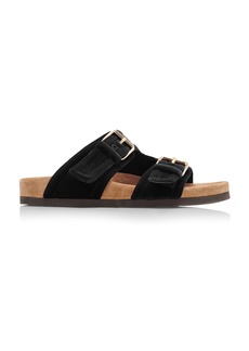 Valentino Garavani - Anywear Velvet Slide Sandals - Black - IT 37 - Moda Operandi