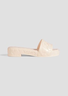 Valentino Garavani - Atelier 03 Rose Edition embossed rubber slides - White - EU 42