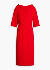 Valentino Garavani - Bow-detailed crepe midi dress - Red - IT 38