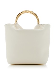 Valentino Garavani - Carry Secrets Small Leather Bucket Bag - White - OS - Moda Operandi