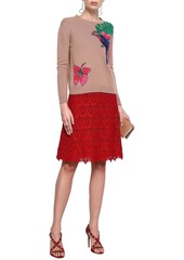 Valentino Garavani - Jacquard-knit cashmere-blend sweater - Pink - S