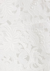 Valentino Garavani - Cotton-blend poplin and guipure lace shirt - White - IT 44