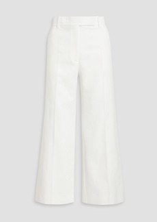 Valentino Garavani - Cotton-blend twill wide-leg pants - White - IT 38